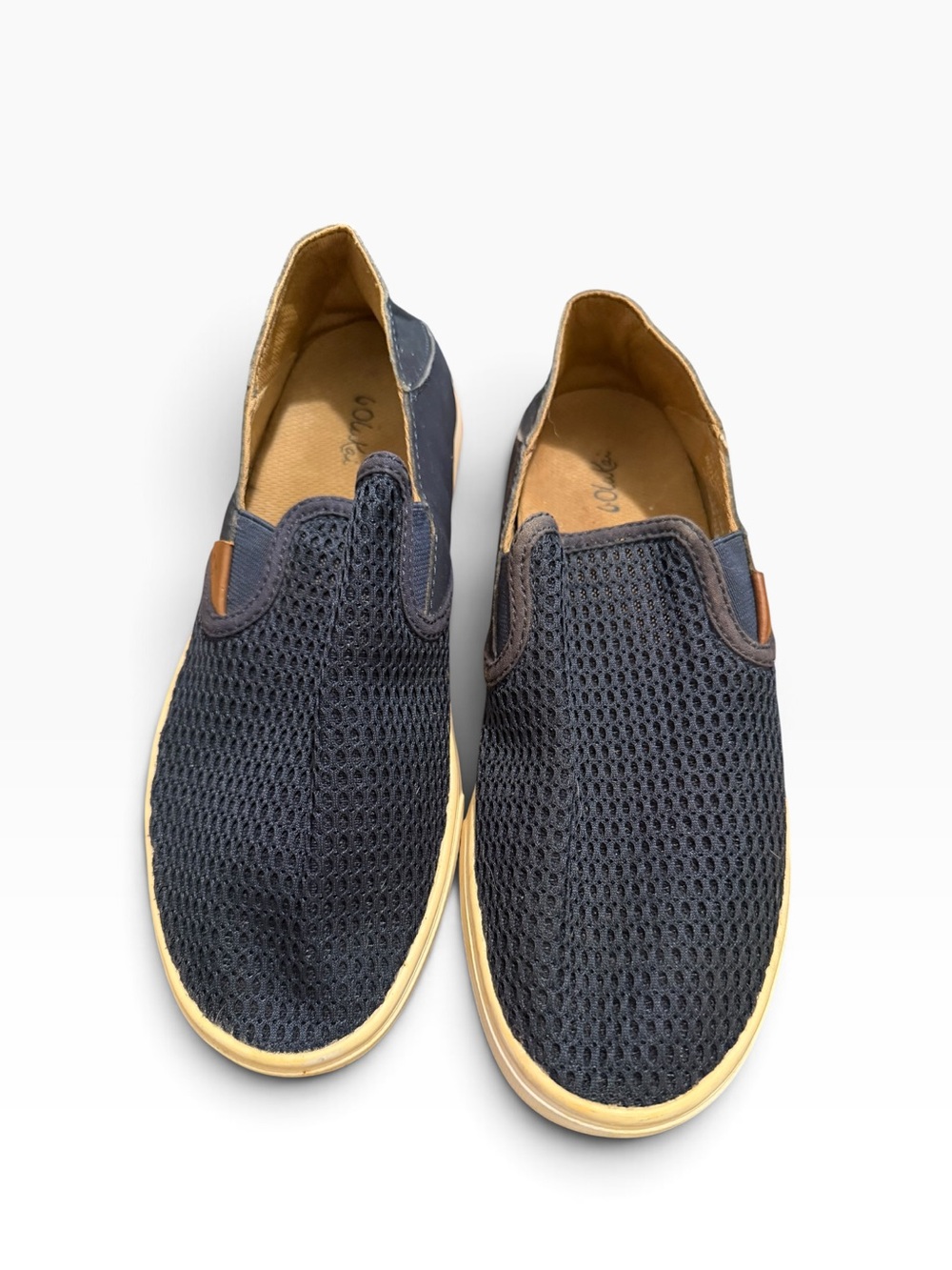 OluKai Pehuea Women's Breathable Slip-On
Sneakers - Trench Blue size Women's 8